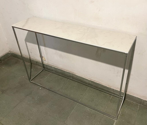 Imagen 4 de 10 de Dressoire Consola Recibidor Entrada Simil Marmol Y Hierro