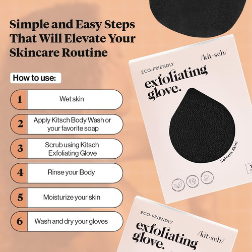 Kitsch Guante Exfoliante Kitsch Coreano Para Piel Suave