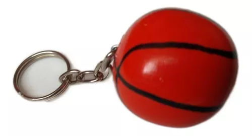 Llavero Artesanal De Madera - Balón De Basquetbol