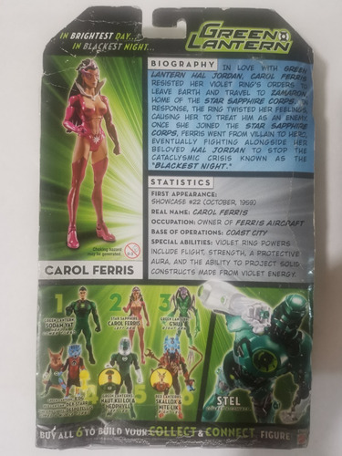 Dc Universe Classic's, Gl2, Carol Ferris, Baf Stel (Usado)