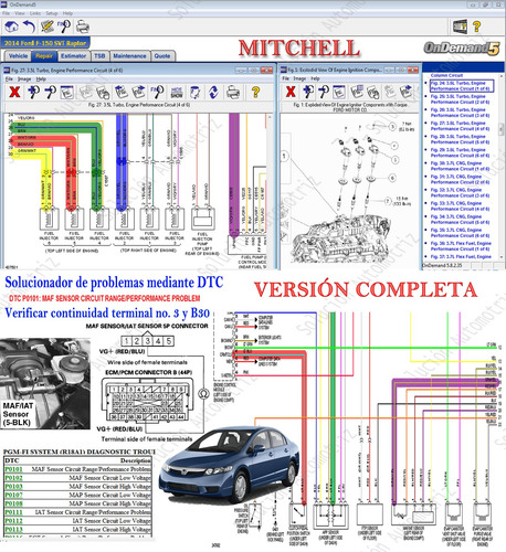 Software Información Automotriz Alldata Mitchell Diagramas