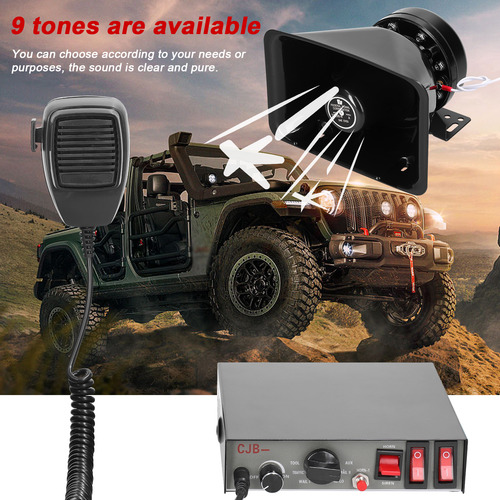 Kit De Sirena De Emergencia Con Sistema De Alarma De Coche D