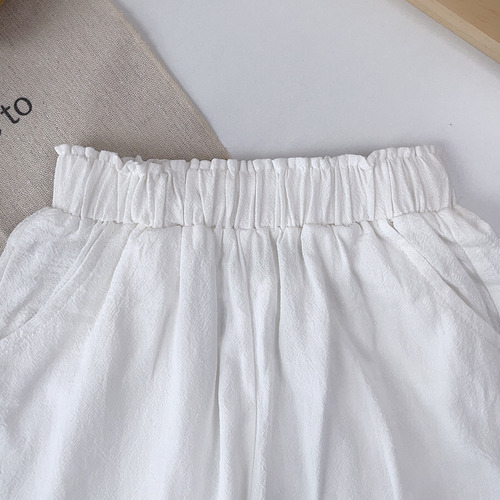 Top Sin Mangas Bordado De Algodón Para Niña Y Pantalones Anc