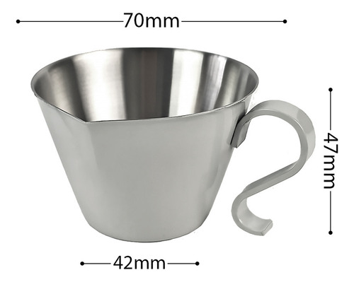 Cilindro Latte Art Con Boca Puntiaguda, Taza De Leche 304 In