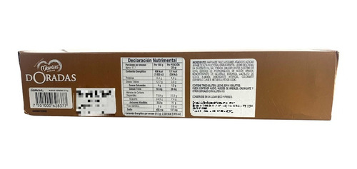 Imagen 2 de 3 de Galletas Marías Doradas 6 Pz Sabor A Leche 513 G