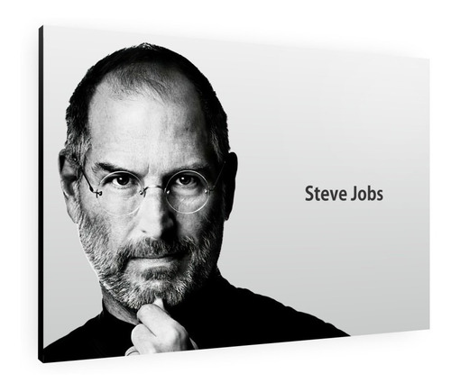 Cuadro Decorativo Moderno Mural Poster Steve Jobs 60x42 Mdf