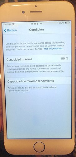 iPhone 6 16 Gb Dorado (Usado)