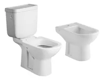 Comprar Inodoro Largo C\u002F Deposito + Bidet 3 O 1 Agujeros Ferrum Bari
