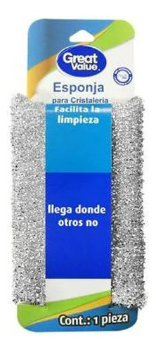 Esponja Great Value Para Cristalería 1 Pza