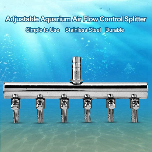 2x Divisor De Fluxo De Ar De Aquário Válvula De Controle De