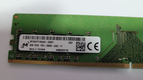 Kit 3 Memoria Ddr4 8gb Desktop Pc4-2666v-ua2-11 1rx8 (Usado)