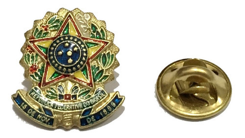 Pin Do Brasão Da República Federativa Do Brasil