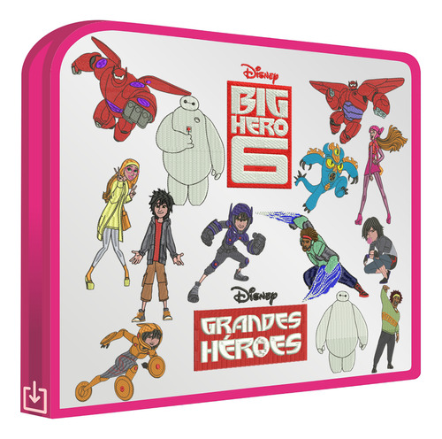 Grandes Heroes Set 15 Diseños Bordadoras Bordar Ropa