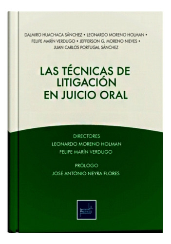 Las  Técnicas  De  Litigacion  En  Juicio  Oral.  Original 