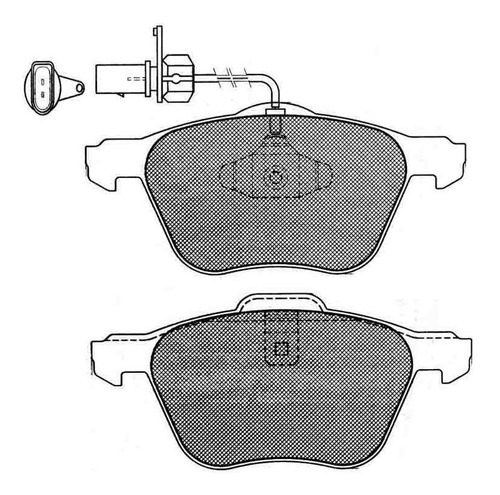Pastilla De Freno Volkswagen --sharan 2000/ Delantera