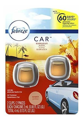 Ambientadores Para Autos Febreze Car Vent Clip Hawaiian Aloh