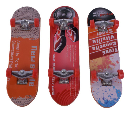 Imagen 5 de 8 de Mini Skate Patineta De Mano X 3 Finger Street Sesh