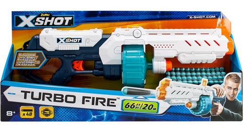 Imagen 4 de 10 de Ametralladora Lanza Dardos X-shot Turbo Fire 20mts + 48 Dard