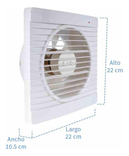 Extractor De Aire Para Interiores Iusa 20 W 6 Pulgadas