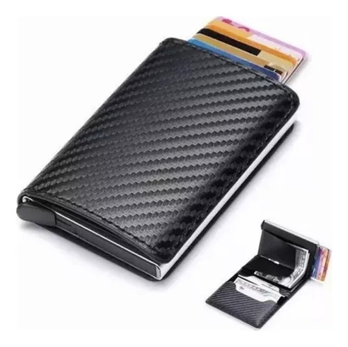 Tarjetero Minimalista Para Hombre Con Protección Rfidab