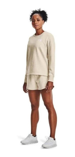 Poleron Under Armour Oversize Mujer Gris