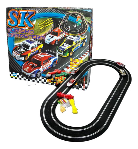 Pista De Autos Autoslot Sk Tc Scalextric 3,68m De Recorrido