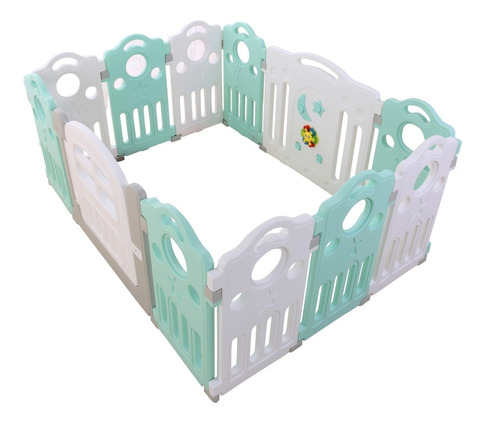 Corral Bebe Star 10+2 Verde 160x120 Cms