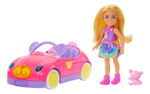 Barbie Set De Juego Chelsea Muñeca Y Auto De Osito