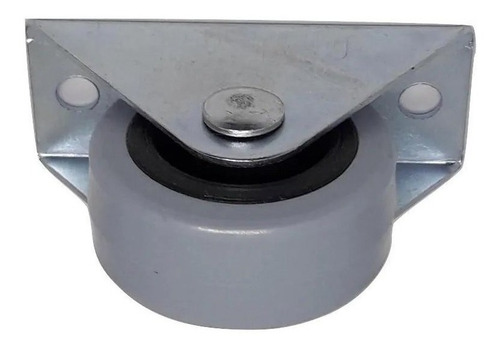 Imagen 2 de 6 de 4 Ruedas Fijas Camera 40mm Goma Gris Para Muebles