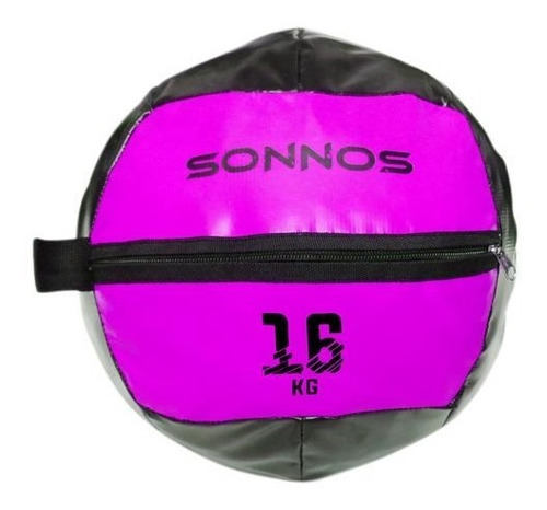 Medicine Ball Con Peso Y Cierre 16 Kg Funcional Sonnos