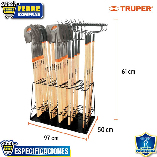 Rack De Piso Para Herramientas De Mango