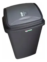 Comprar Cesto Para Basura Tapa Balancín 50 Litros Negro