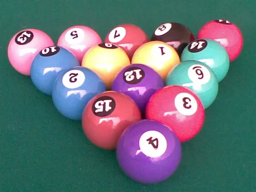 Jogo Bolas De Bilhar / Sinuca / Snooker 50mm