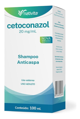 Kit Com 10 Shampoo Cetoconazol Anticaspa 100ml Nativita