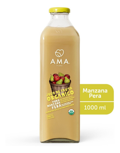 Ama Jugo Manzana Pera Organico 1lt