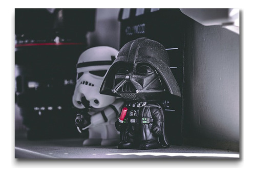 Cuadro Decorativo Star Wars 40x30 Dark Vader Y Stromtrooper