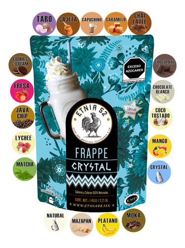 Frappé Base En Polvo Varios Sabores, Etnia 52 - 1 Kg