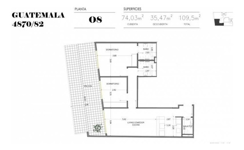 Imagen 14 de 30 de Moderno Dpto. Dos Ambientes Con Habitacion En Suite