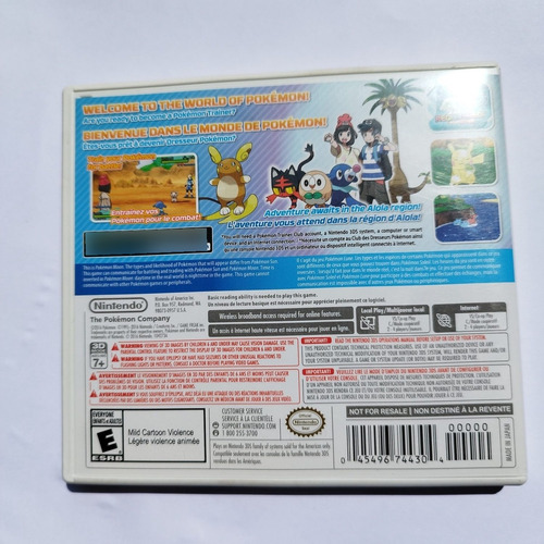 Pokemon Moon Nintendo 3ds (Usado)