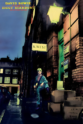Póster David Bowie Ziggy Stardust Autoadhesivo 100x70cm #719