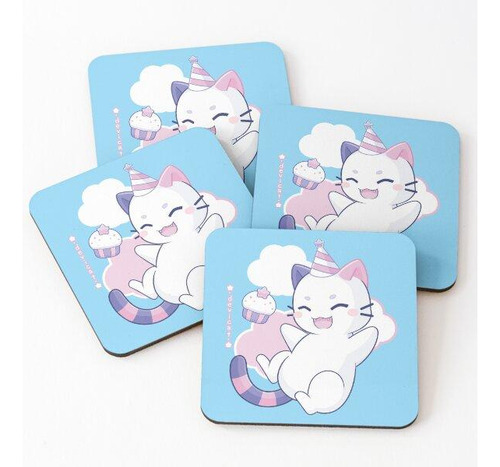 Set Posavasos Hora De La Fiesta Candicat 2023 Calidad Prem