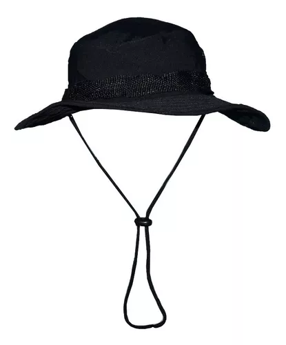Sombrero Domi Australiano Boonie Negro Liso Hat