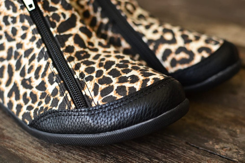 Zapatillas Tipo Botitas Cierre Diseño Urbano Animal Print