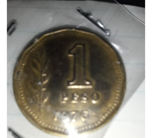 Moneda 1 Peso 1976 Argentina Km 69