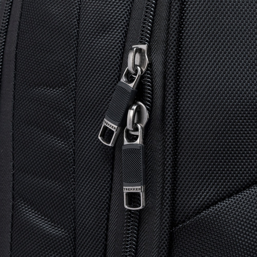 Mochila Executiva Com Rodinhas Trekker Espaçosa Prática Cor Preto