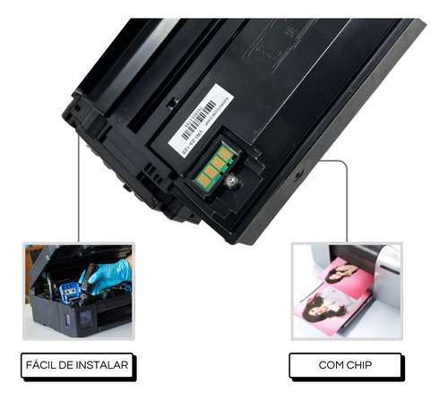 Toner Compatível Com Samsung D203u M4070 M4020 Mlt-203u Chip