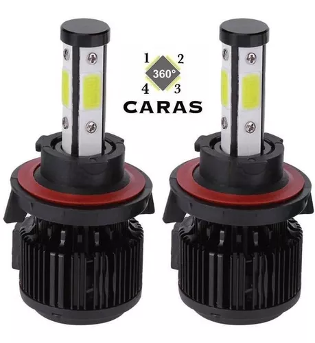 Bombillos Faros Luces Led H4 Caras Alto Poder 20.000 Lumen