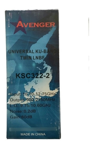 Imagen 3 de 3 de Lnb Banda Ku Hd 2 Salidas Avenger Marca Dms International