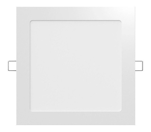 Panel Plafón Led Spot Embutir 18w Cuadrado Marco Blanco Color Blanco frío