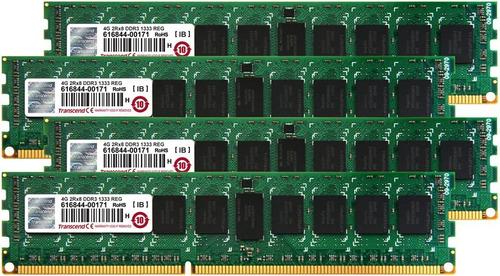 Transcend 16 Gb (kit 4 Gb X 4) Jetmemory Ddrecc Dimm 2rx8